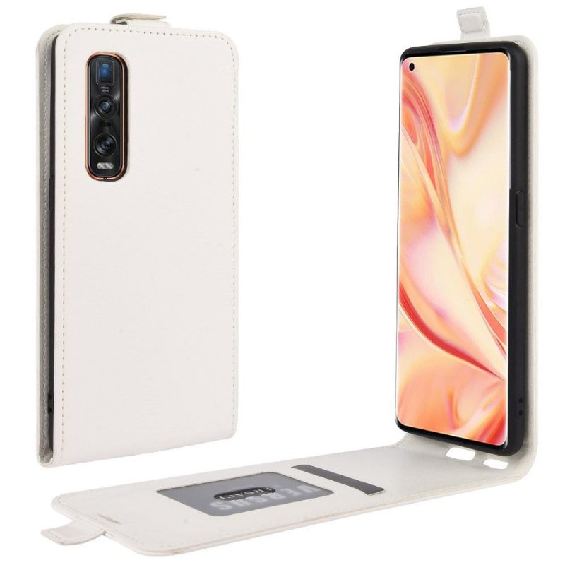 Folio-hoesje voor Oppo Find X2 Pro Verticaal Kunstleer