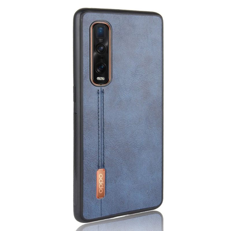 Hoesje voor Oppo Find X2 Pro Leereffect