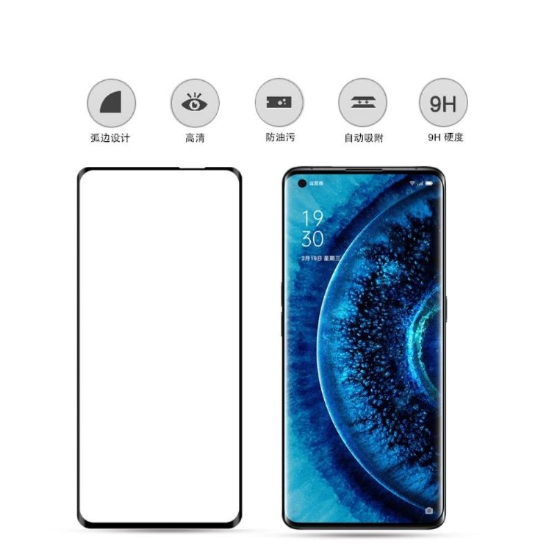 Oppo Find X2 Pro Schermbeschermer Van Gehard Glas Op Volledige Grootte