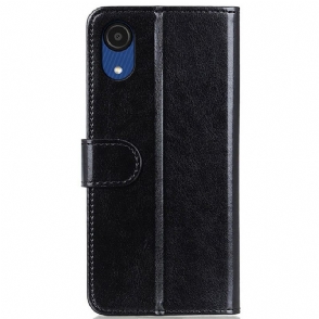 Case voor Samsung Galaxy A03 Core Folio-hoesje Faux Leather Folio Stand Functie