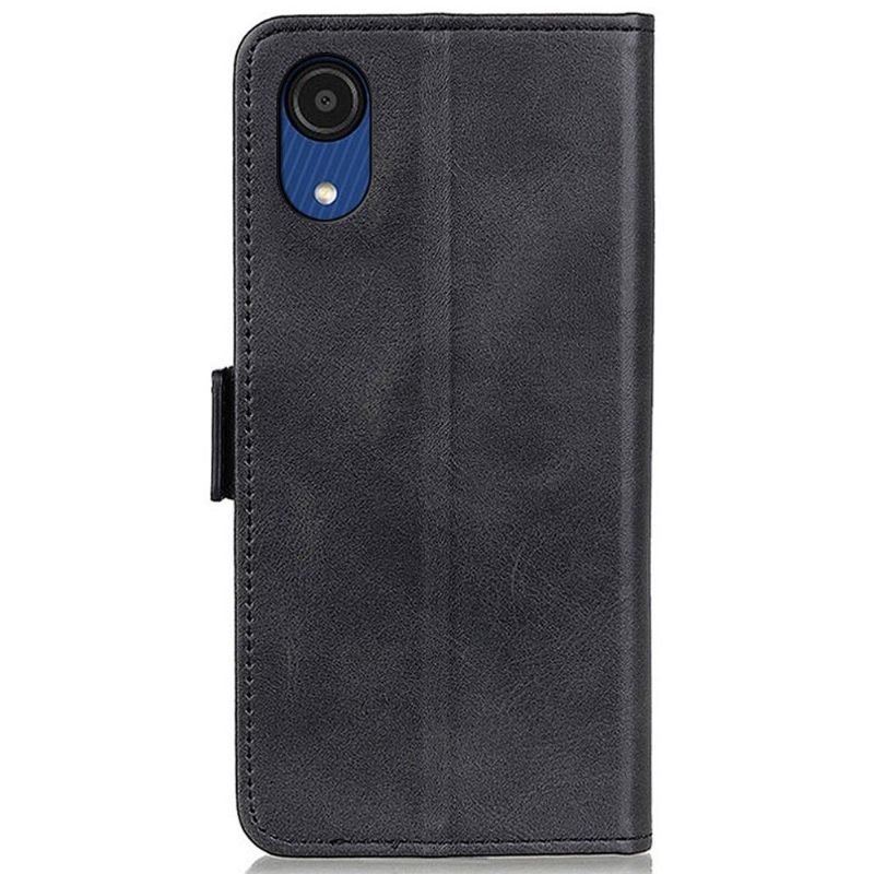 Case voor Samsung Galaxy A03 Core Portemonnee Leren Mat Kunstleer