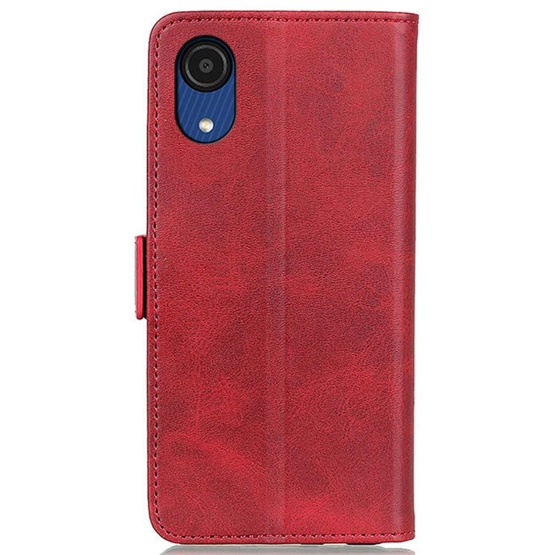 Case voor Samsung Galaxy A03 Core Portemonnee Leren Mat Kunstleer