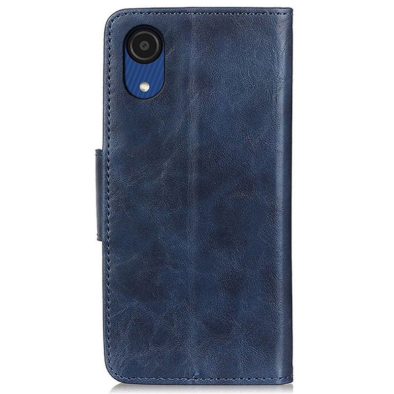 Cover voor Samsung Galaxy A03 Core Anti-fall Edouard Klassiek Kunstleer