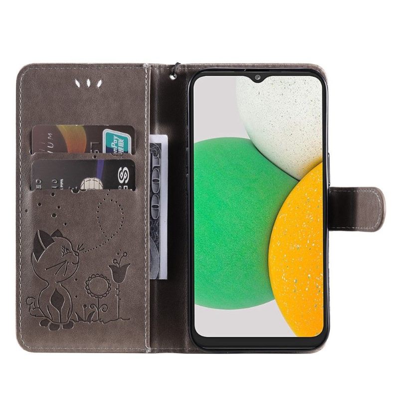 Flip Case voor Samsung Galaxy A03 Core Afbeelding Kat