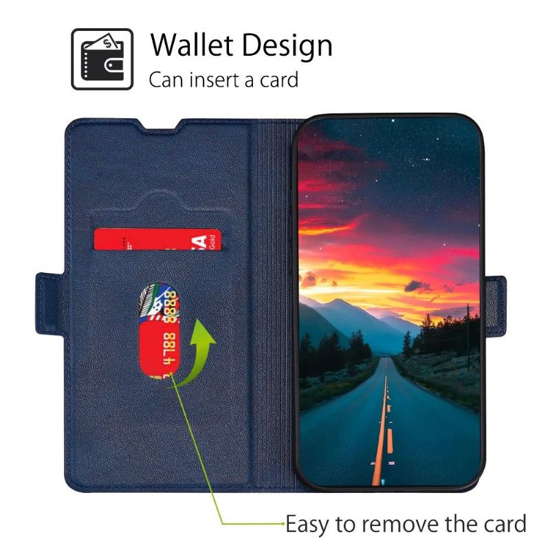 Flip Case voor Samsung Galaxy A03 Core Kunstleer Minimalistisch Bedrijf