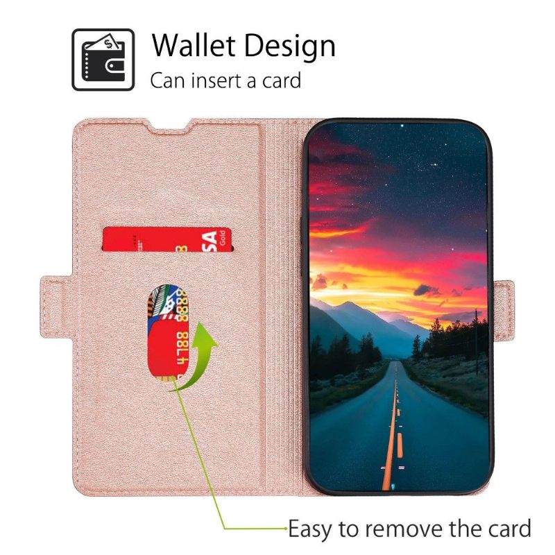 Flip Case voor Samsung Galaxy A03 Core Kunstleer Minimalistisch Bedrijf