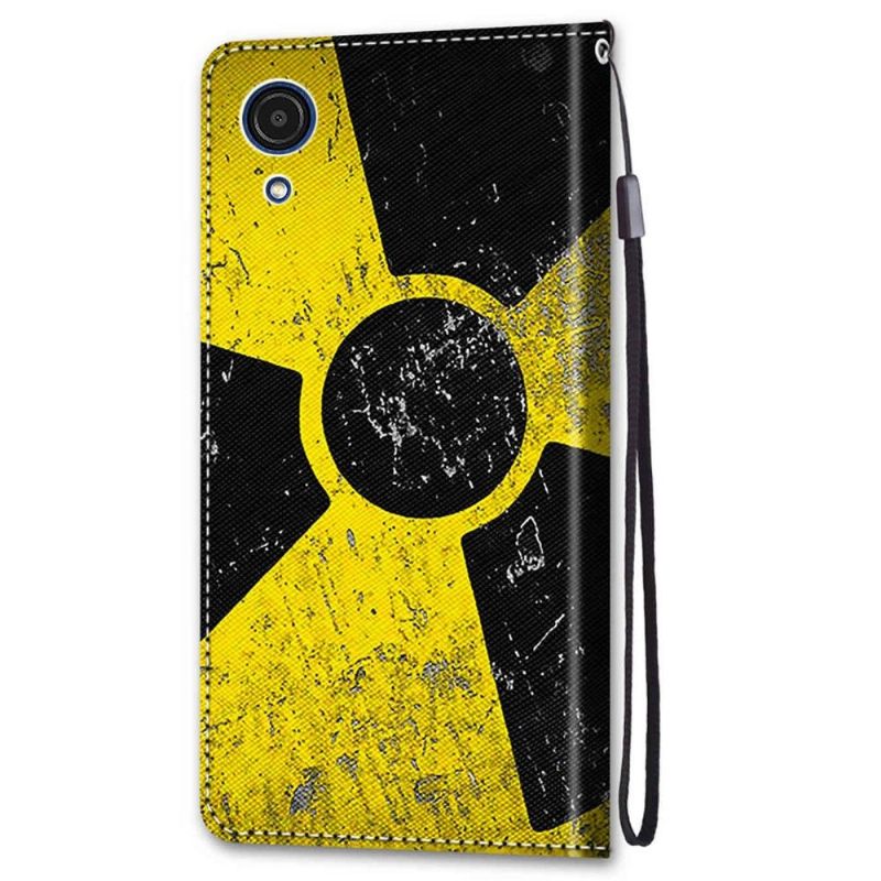 Flip Case voor Samsung Galaxy A03 Core Radioactief Symbool