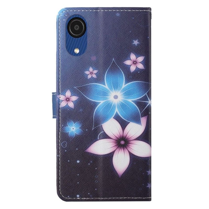 Folio-hoesje voor Samsung Galaxy A03 Core Anti-fall Bloemen