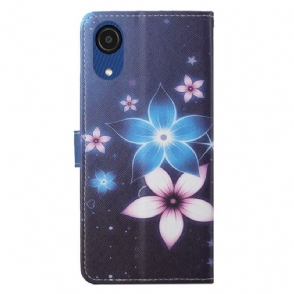 Folio-hoesje voor Samsung Galaxy A03 Core Anti-fall Bloemen