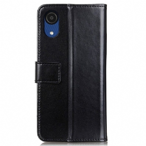 Folio-hoesje voor Samsung Galaxy A03 Core Anti-fall Melody Faux Leather Folio