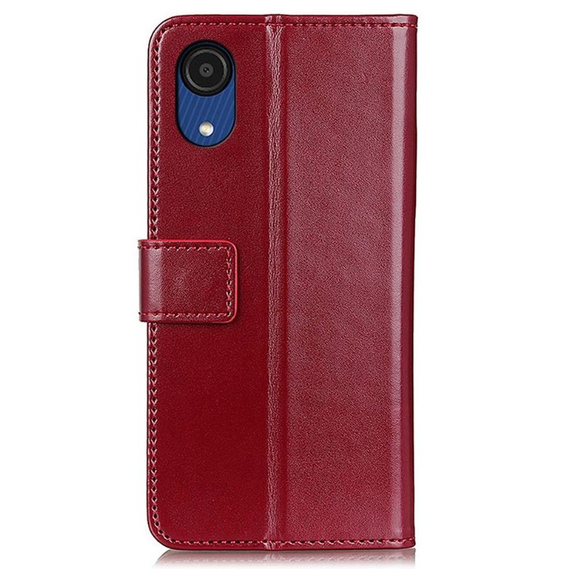 Folio-hoesje voor Samsung Galaxy A03 Core Anti-fall Melody Faux Leather Folio