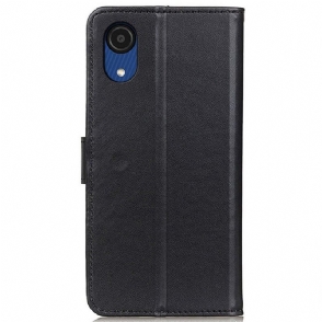 Folio-hoesje voor Samsung Galaxy A03 Core Basis Kunstleer