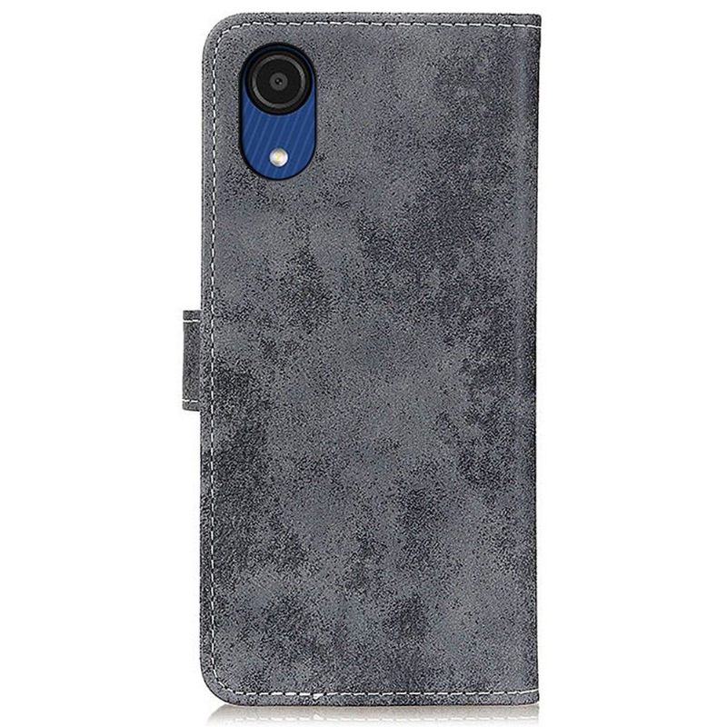 Folio-hoesje voor Samsung Galaxy A03 Core Cyrius Kunstleer Vintage