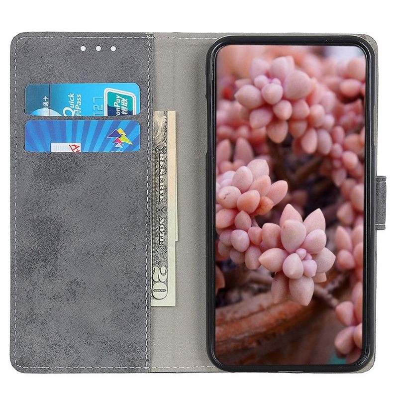 Folio-hoesje voor Samsung Galaxy A03 Core Cyrius Kunstleer Vintage