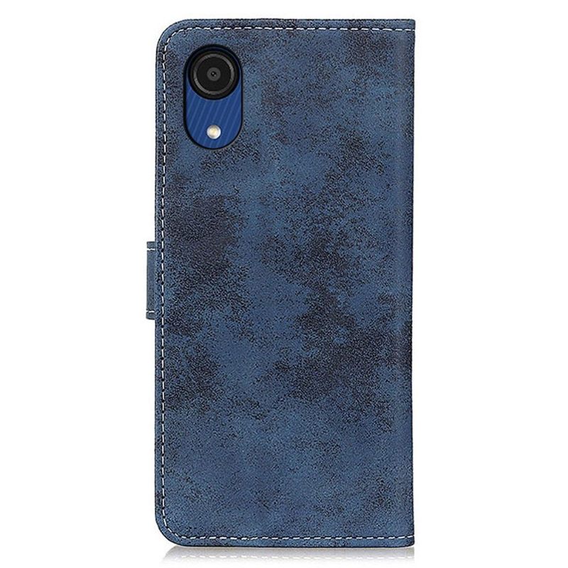 Folio-hoesje voor Samsung Galaxy A03 Core Cyrius Kunstleer Vintage