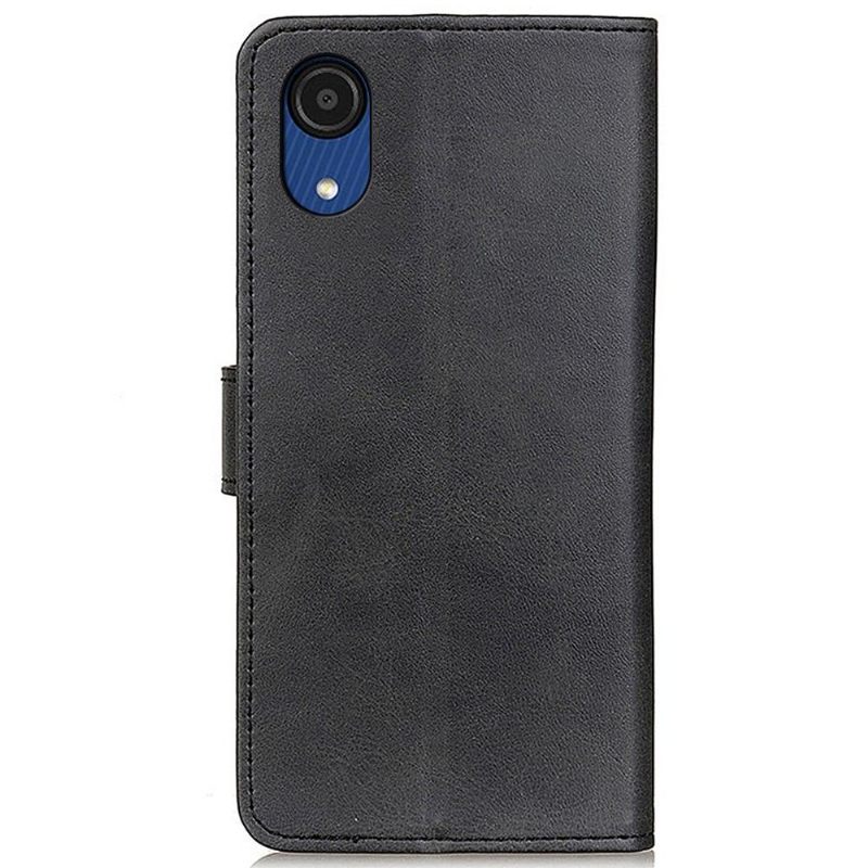 Folio-hoesje voor Samsung Galaxy A03 Core Marius Mat Leereffect