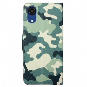 Folio-hoesje voor Samsung Galaxy A03 Core Militaire Camouflage