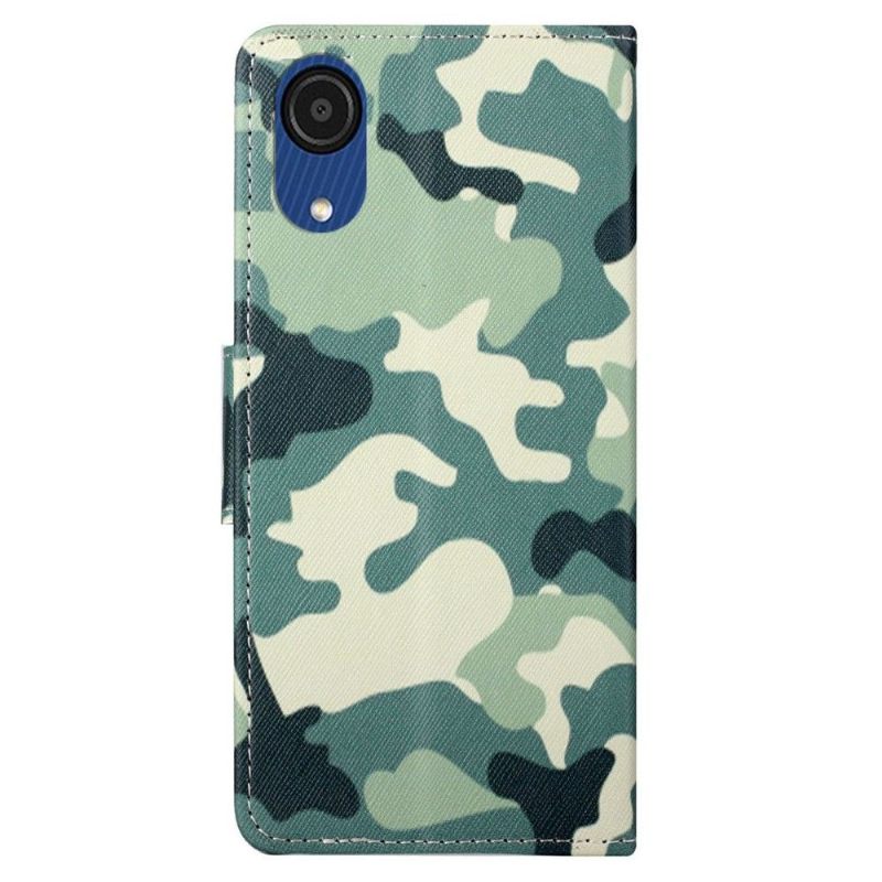 Folio-hoesje voor Samsung Galaxy A03 Core Militaire Camouflage