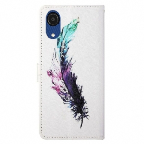 Folio-hoesje voor Samsung Galaxy A03 Core Veer