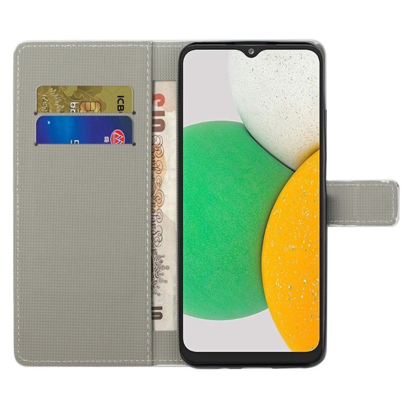 Folio-hoesje voor Samsung Galaxy A03 Core Vintage Amerikaanse Vlag