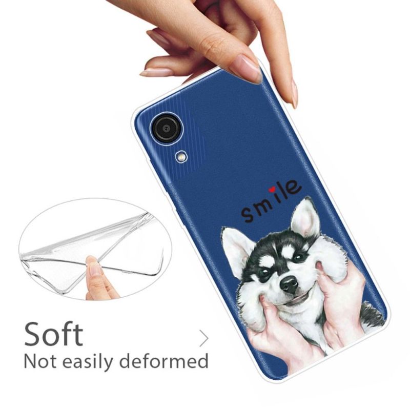 Hoesje voor Samsung Galaxy A03 Core Glimlach Hond