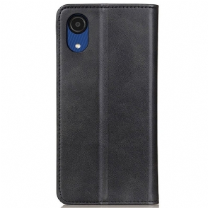 Leren Hoesje voor Samsung Galaxy A03 Core Bescherming Folio-hoesje Simone Flip Faux Verouderd Leer