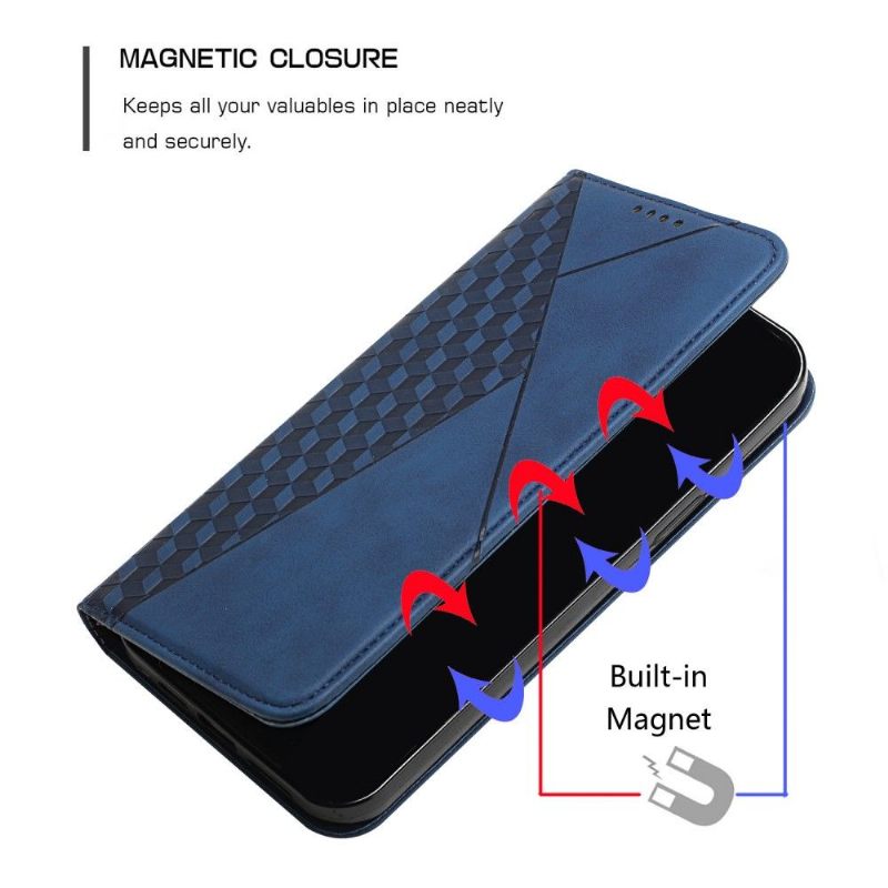 Leren Hoesje voor Samsung Galaxy A03 Core Bescherming Kubusgeometrie