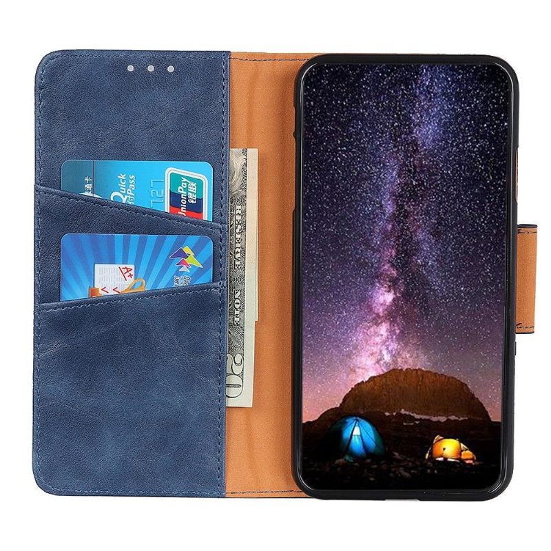 Cover voor Oppo Reno 6 5G Anti-fall Edouard Kunstleer