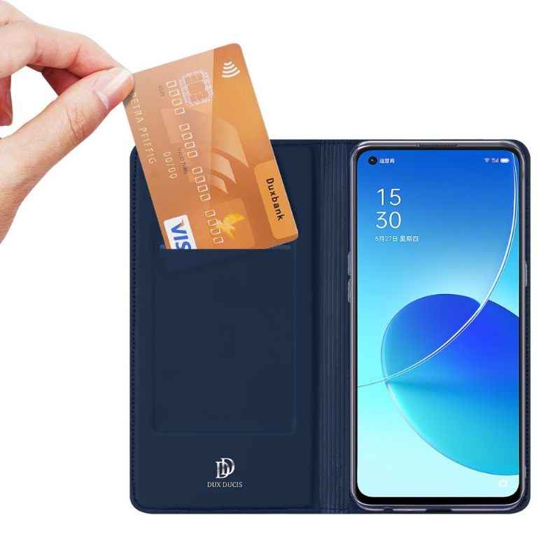 Cover voor Oppo Reno 6 5G Anti-fall Zakelijk Satijneffect