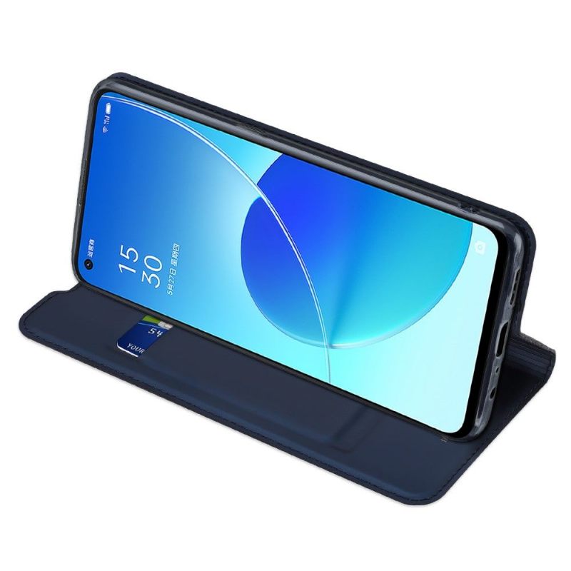 Cover voor Oppo Reno 6 5G Anti-fall Zakelijk Satijneffect