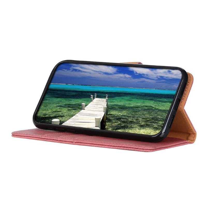 Flip Case voor Oppo Reno 6 5G Khazneh Leder Effect Kaarthouder