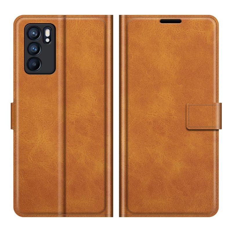 Folio-hoesje voor Oppo Reno 6 5G Portemonnee Leerstijl