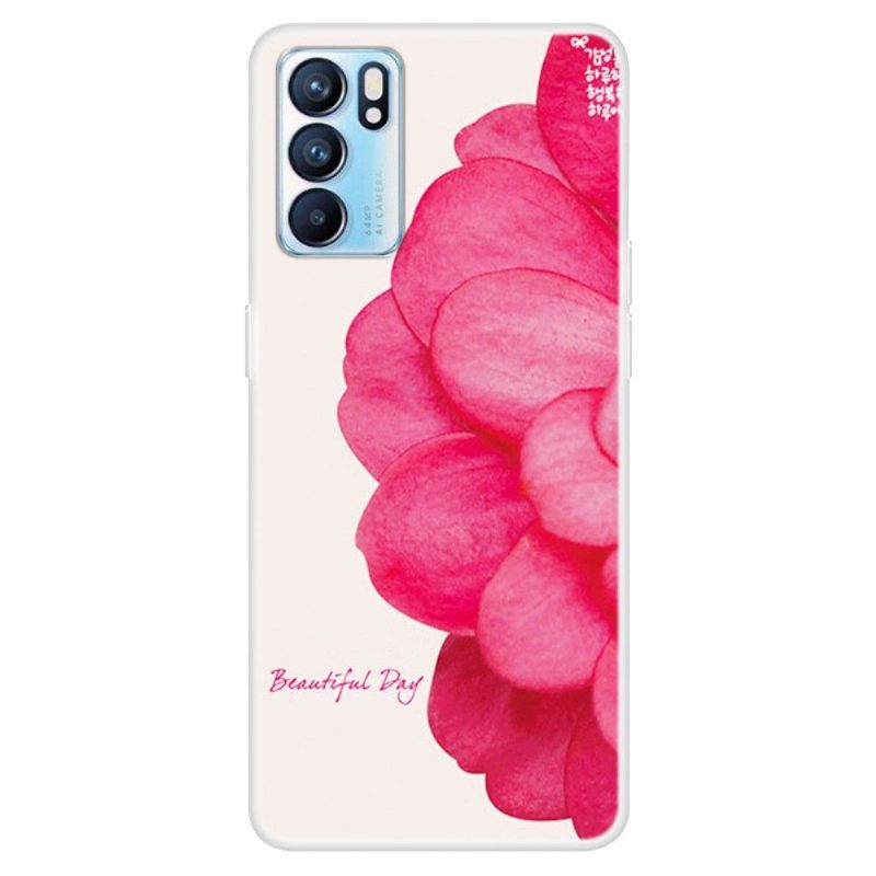 Hoesje voor Oppo Reno 6 5G Mooie Dag Bloem