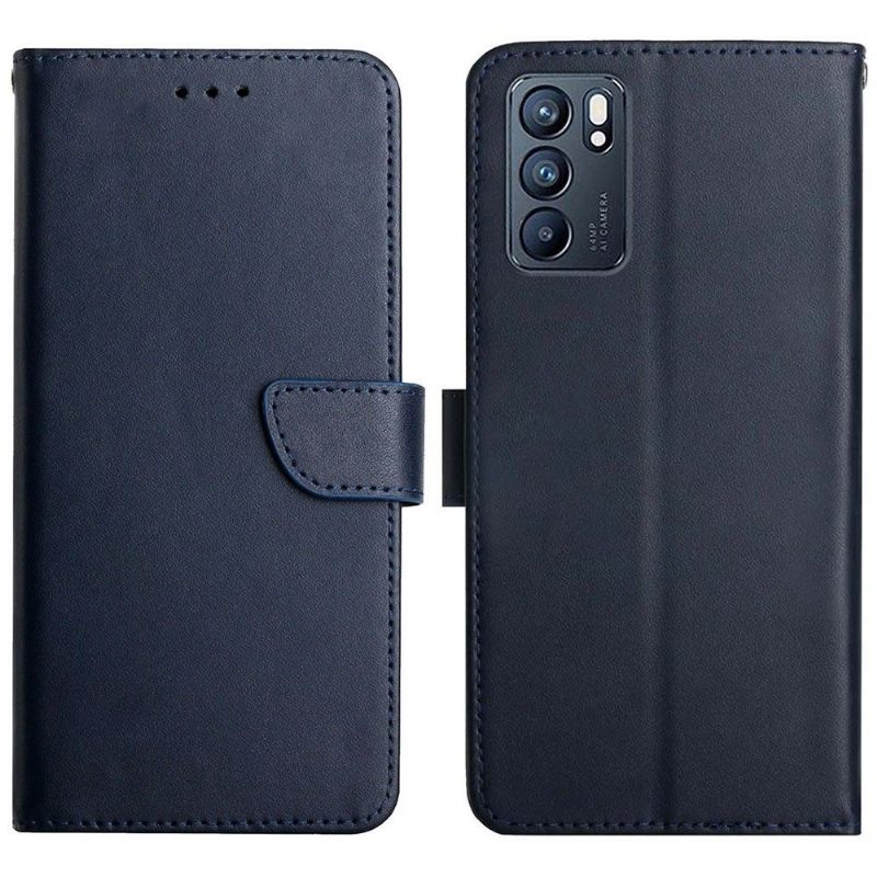 Leren Hoesje voor Oppo Reno 6 5G Glad Leer