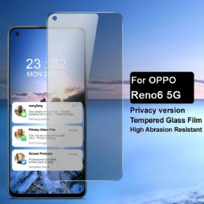 Oppo Reno 6 5G Screenprotector Van Gehard Glas En Privacyfilter