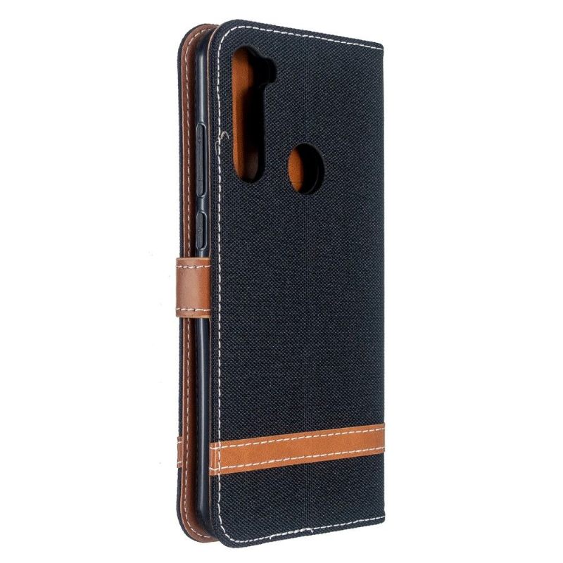 Cover voor Xiaomi Redmi Note 8T Anti-fall Folio-hoesje Stoffen Bekleding Folio