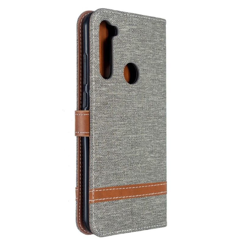 Cover voor Xiaomi Redmi Note 8T Anti-fall Folio-hoesje Stoffen Bekleding Folio