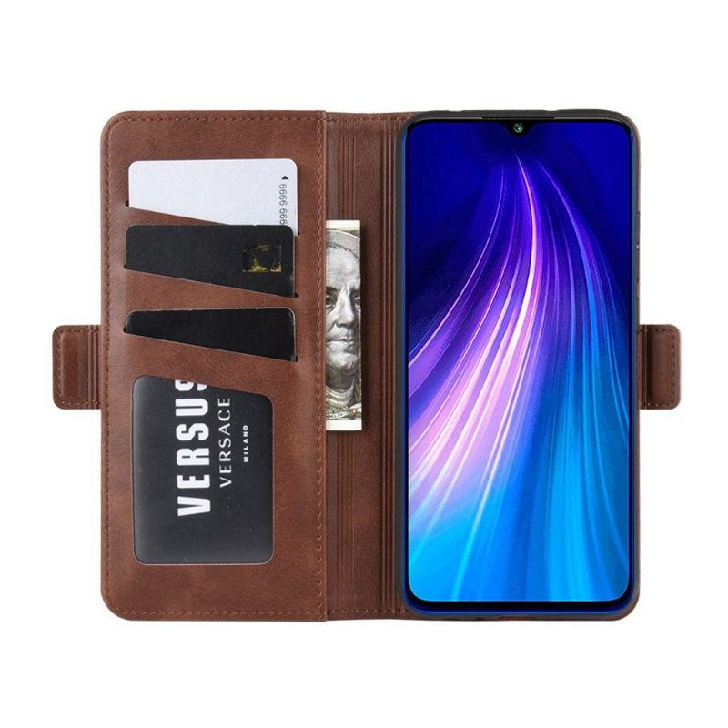 Cover voor Xiaomi Redmi Note 8T Anti-fall Portemonnee Leren Portemonnee Met Matte Leereffectcoating