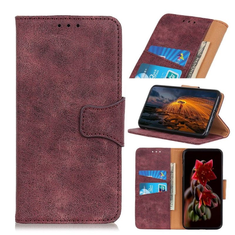 Folio-hoesje voor Xiaomi Redmi Note 8T Edouard In Vintage Kunstleer