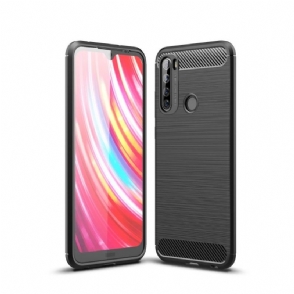 Hoesje voor Xiaomi Redmi Note 8T Koolborstel Gel - Zwart