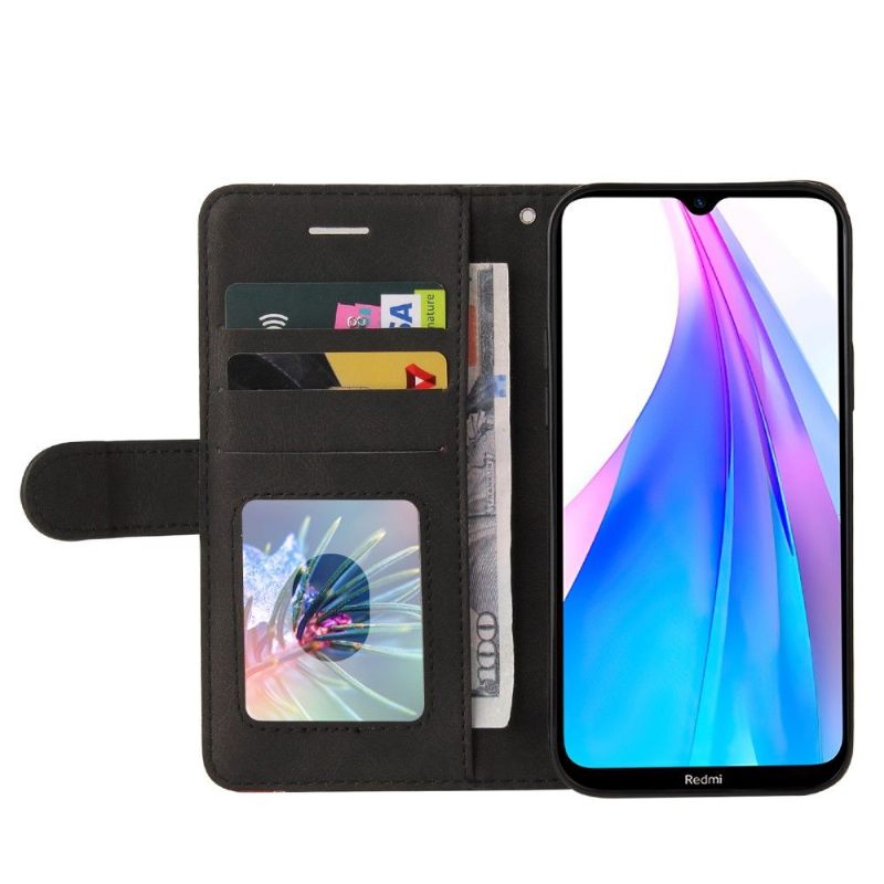 Leren Hoesje voor Xiaomi Redmi Note 8T Bicolor Artistiek