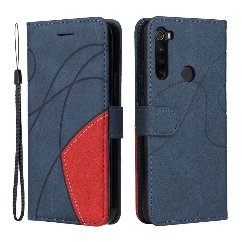 Leren Hoesje voor Xiaomi Redmi Note 8T Bicolor Artistiek