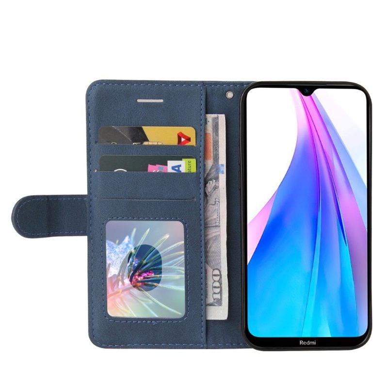 Leren Hoesje voor Xiaomi Redmi Note 8T Bicolor Artistiek