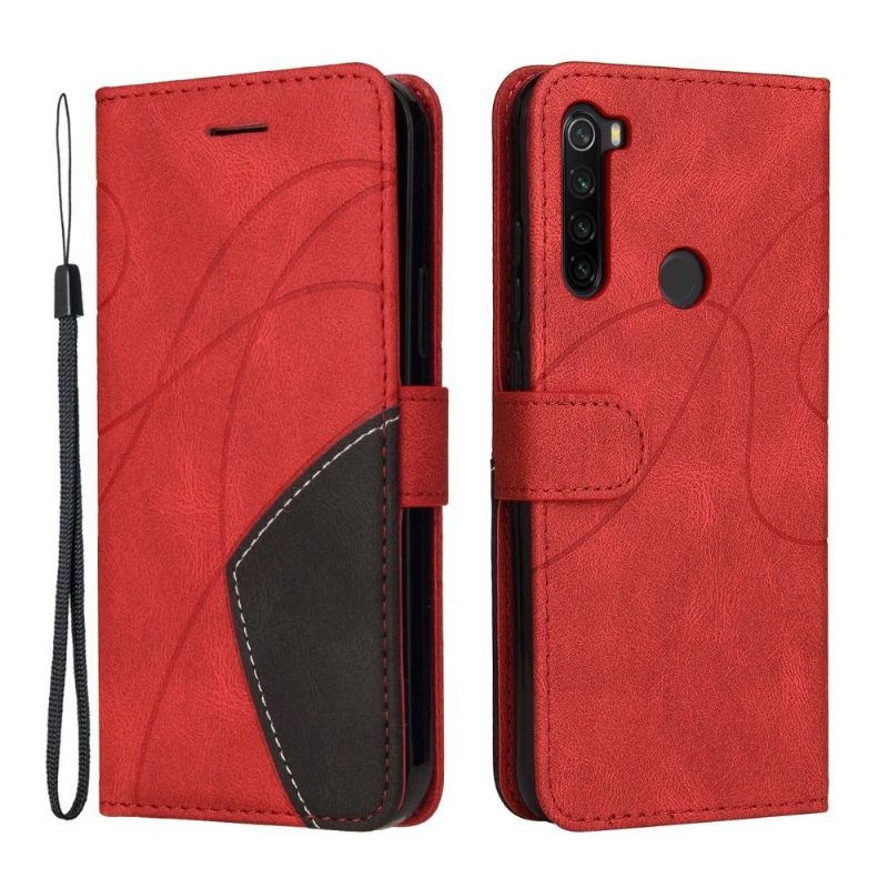 Leren Hoesje voor Xiaomi Redmi Note 8T Bicolor Artistiek