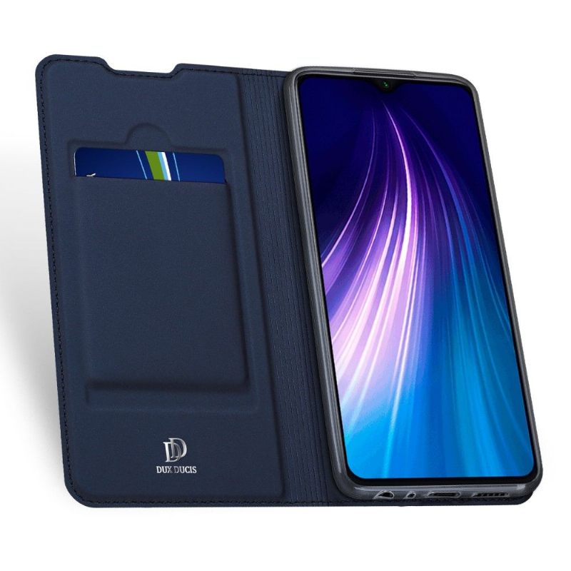 Leren Hoesje voor Xiaomi Redmi Note 8T Satijnen Coating