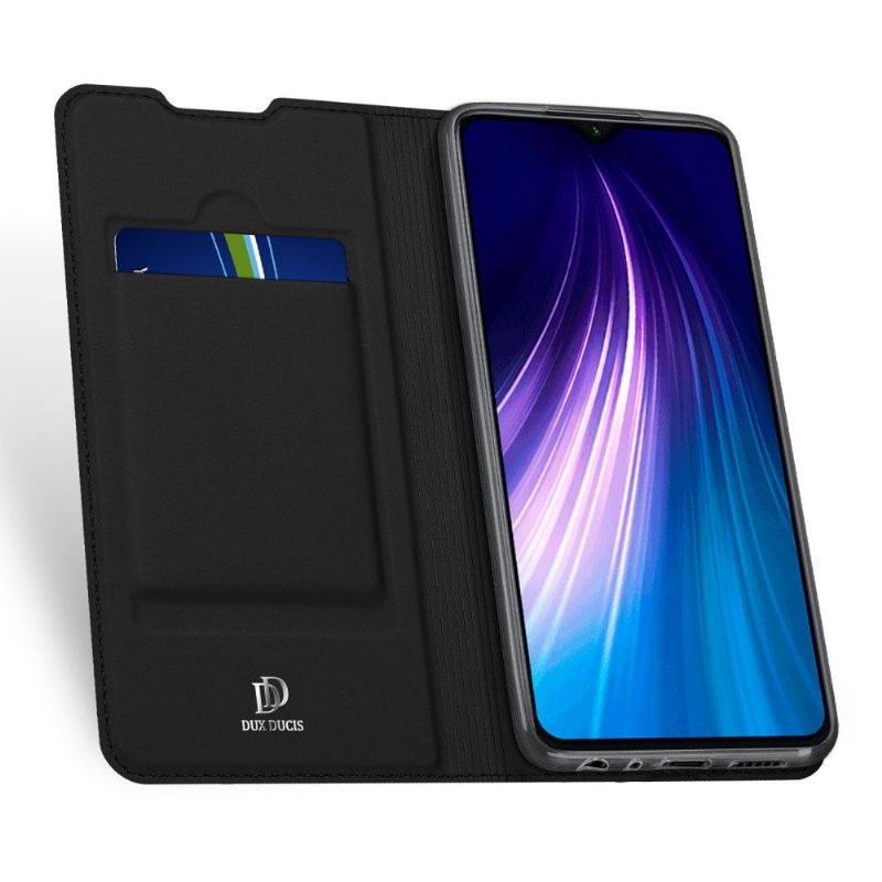 Leren Hoesje voor Xiaomi Redmi Note 8T Satijnen Coating