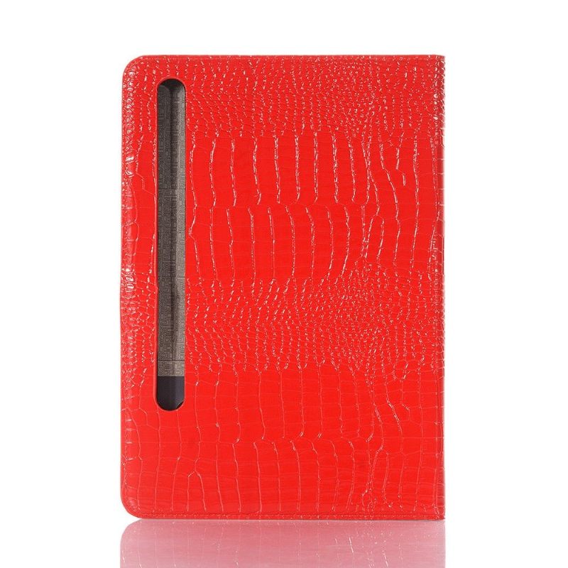 Flip Case voor Samsung Galaxy Tab S7 Imitatieleer Croc Look