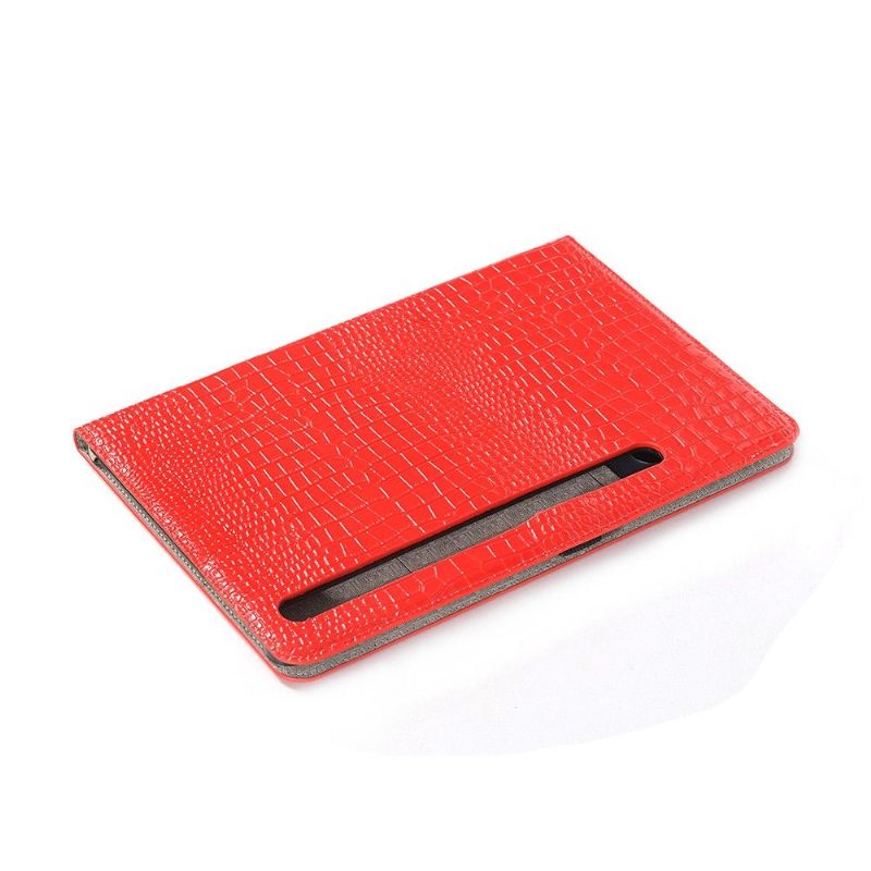 Flip Case voor Samsung Galaxy Tab S7 Imitatieleer Croc Look