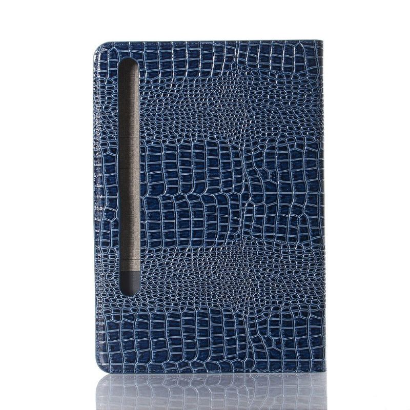 Flip Case voor Samsung Galaxy Tab S7 Imitatieleer Croc Look