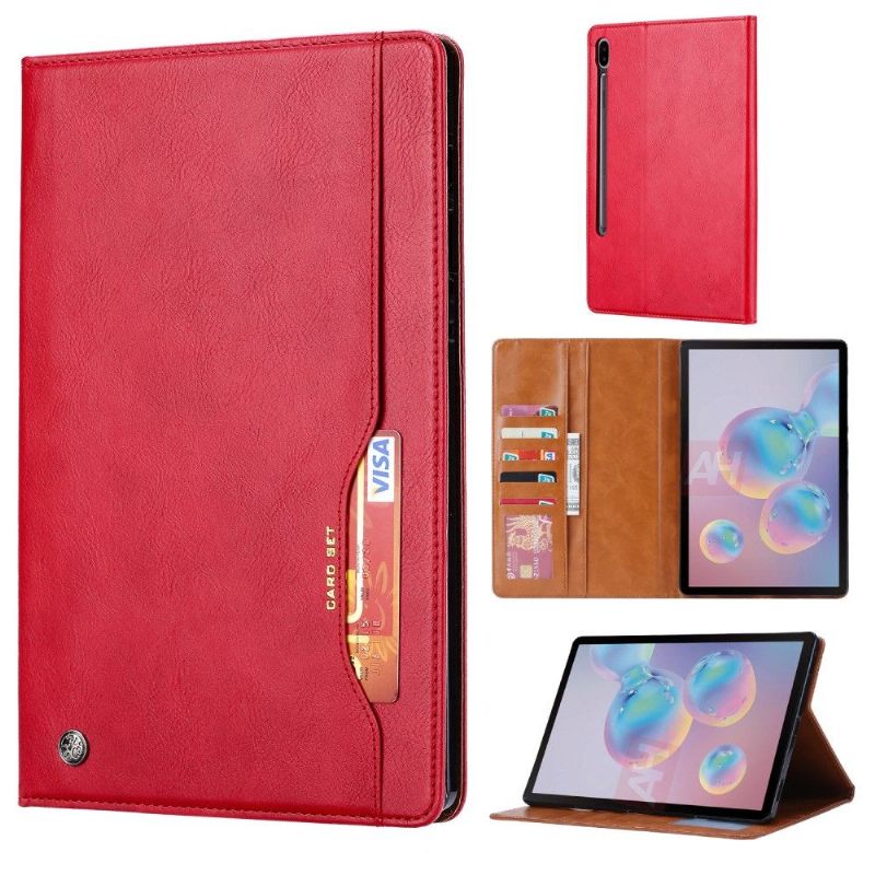 Leren Hoesje voor Samsung Galaxy Tab S7 Stand Case Kaarthouder